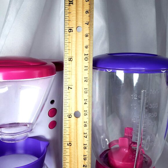 Just Like Mom's Toy Coffee Maker & Blender Set WORKS Pretend Play Kitchen - Picture 5 of 11